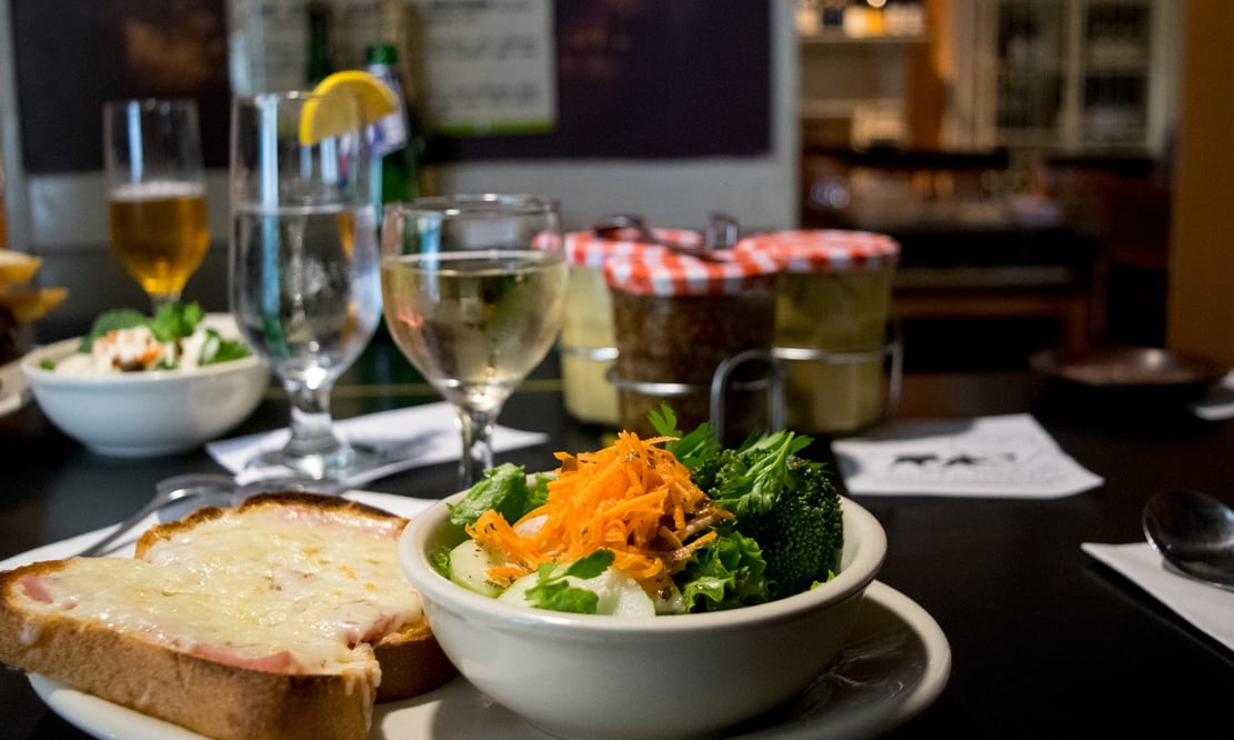 Croque Monsieur at Fast and French in Charleston, South Carolina