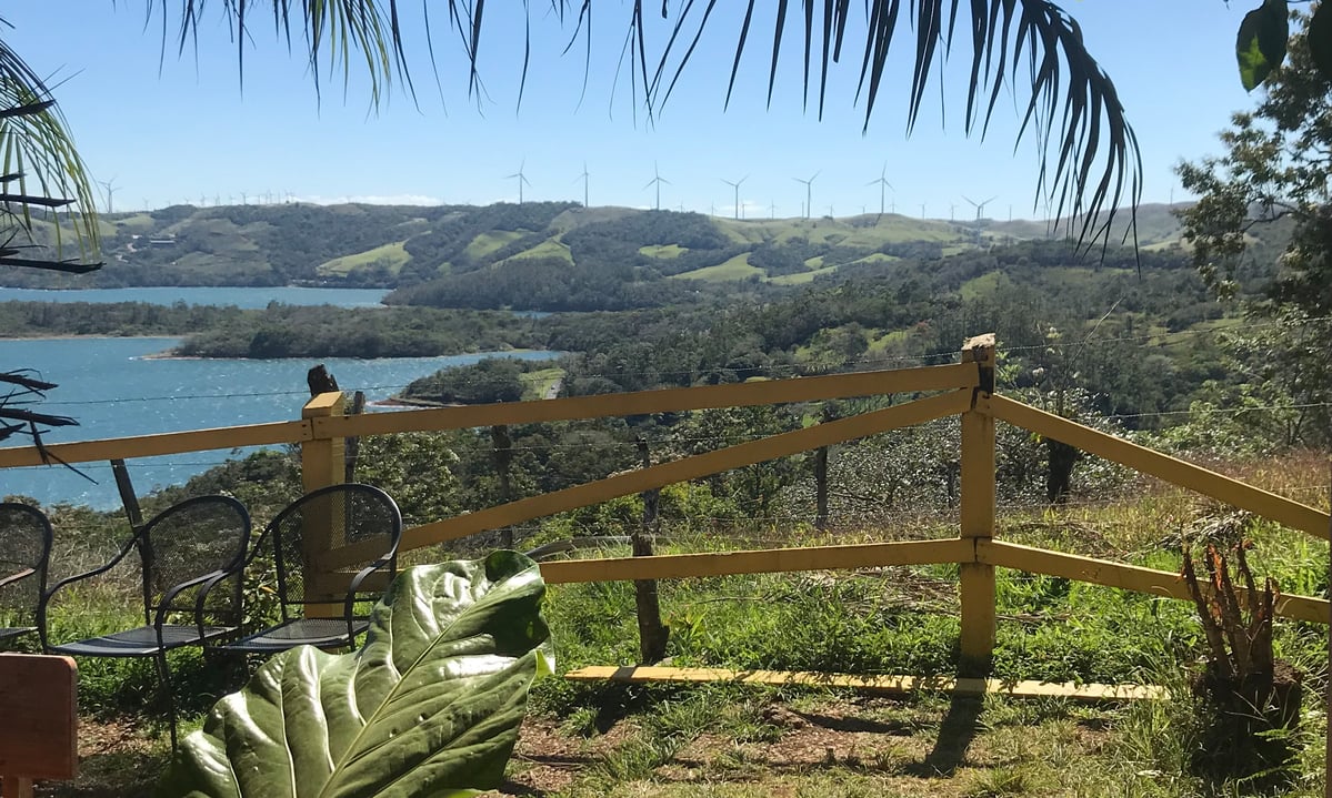 Views from Macadamia Café in La Fortuna, Costa Rica