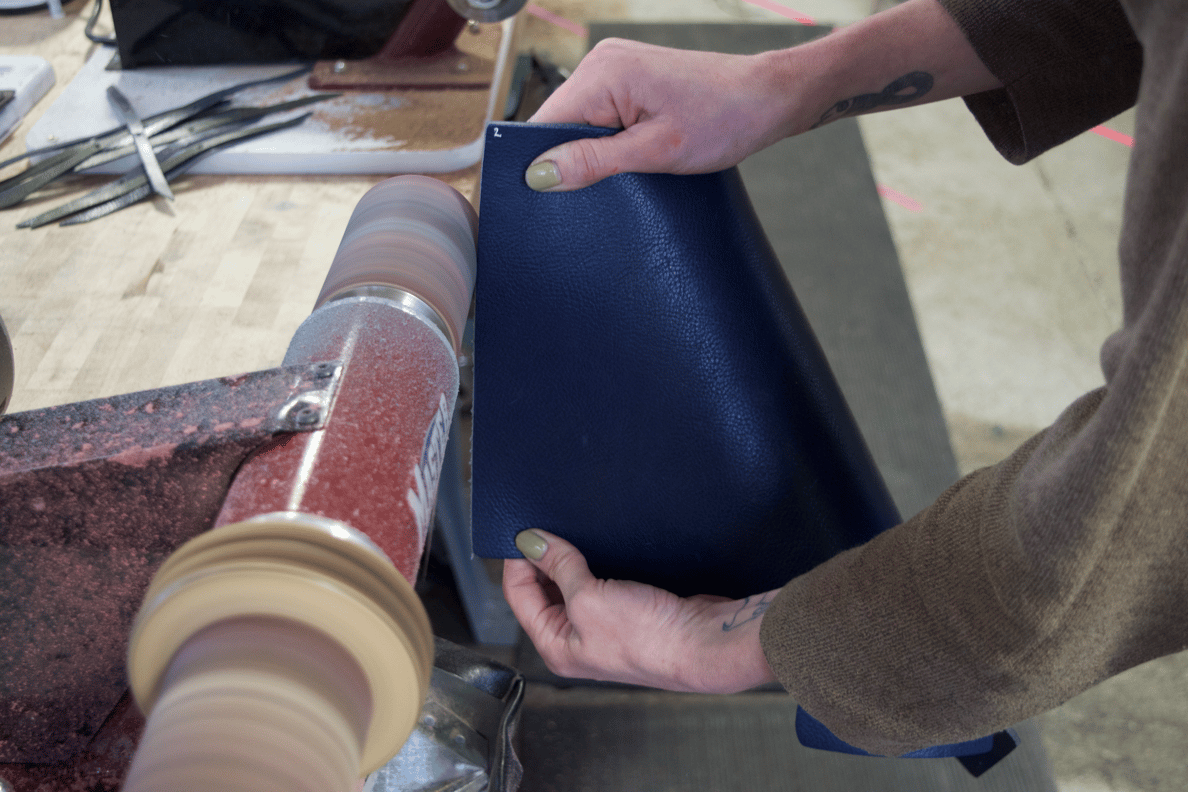 Grinding The Lotuff Leather Day Satchel