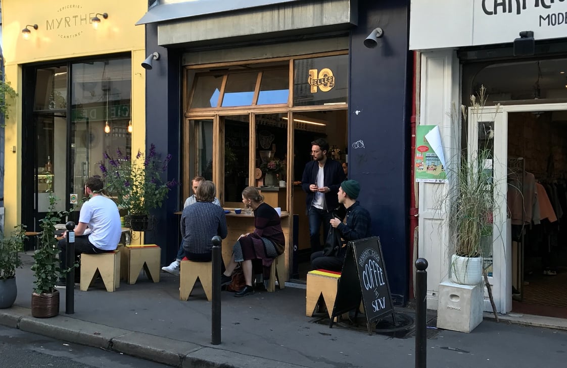 Ten Belles café in Paris