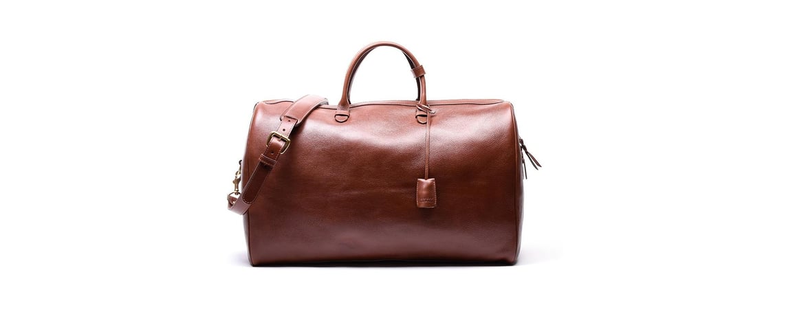 Lotuff Leather No. 12 Weekender Bag in chestnut