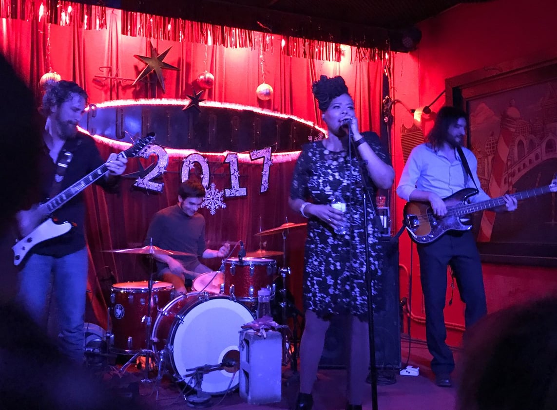 Live music at the Continental Club in Austin, Texas