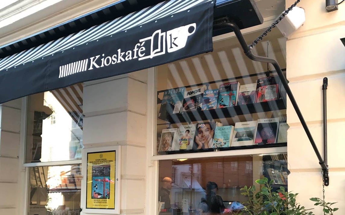 Kioskafe storefront in London, England
