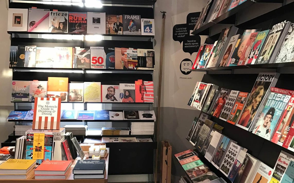 Kioskafe interior in London, England