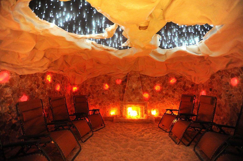 Himalayan salt cave at Four Elements Salon and Spa in Westport, MA