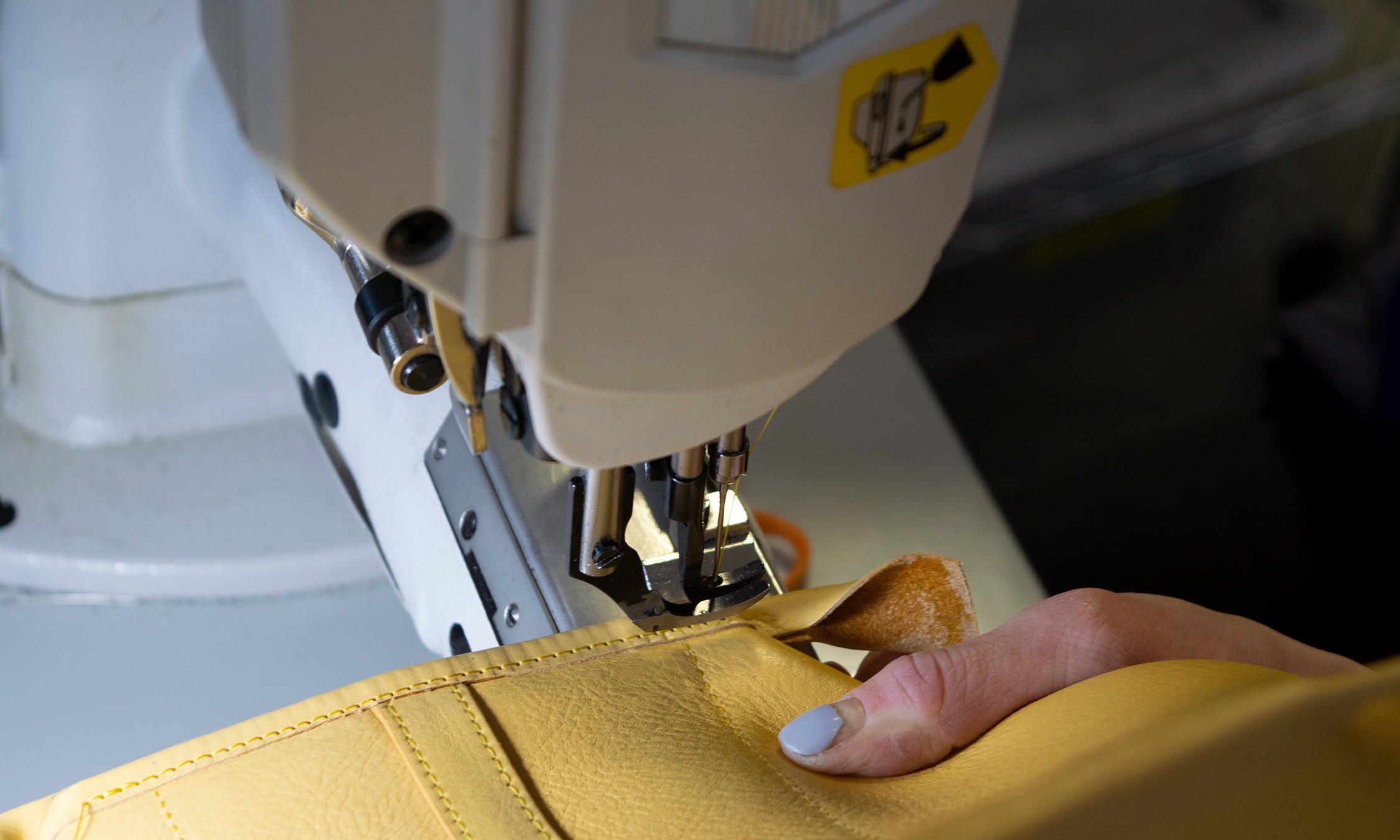 Stitching the Binding On The Bucket Bag