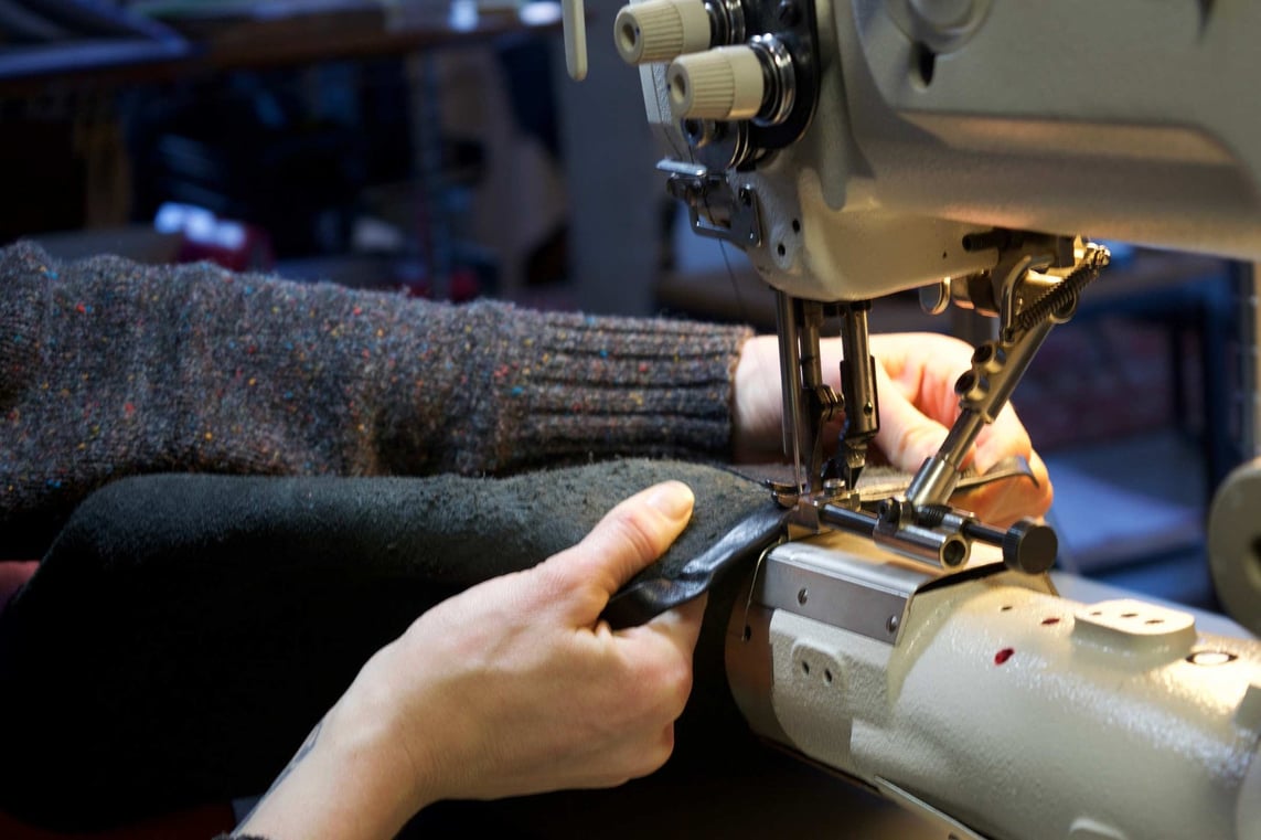 Stitching the Lotuff Leather Angle Tote