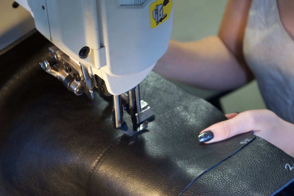 Stitching the Lotuff Leather Day Tote