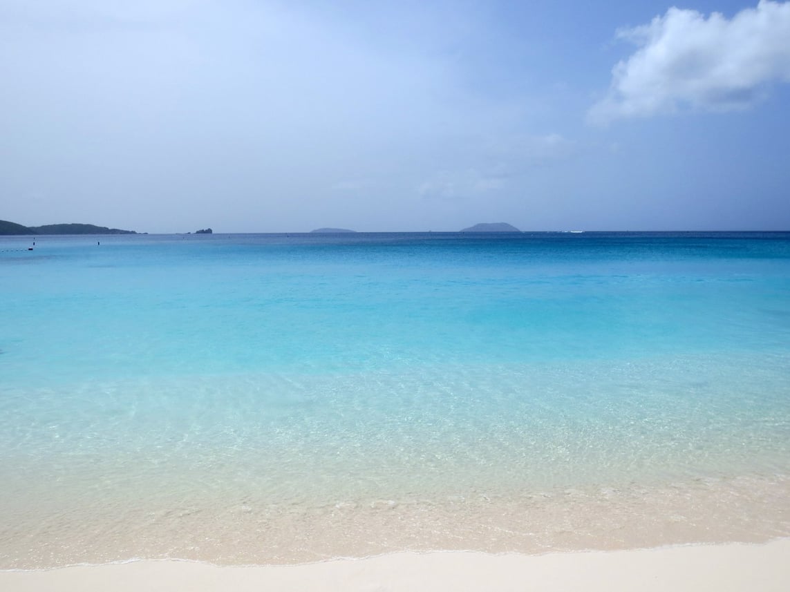 Beaches of Trunk Bay in Saint John, USVI