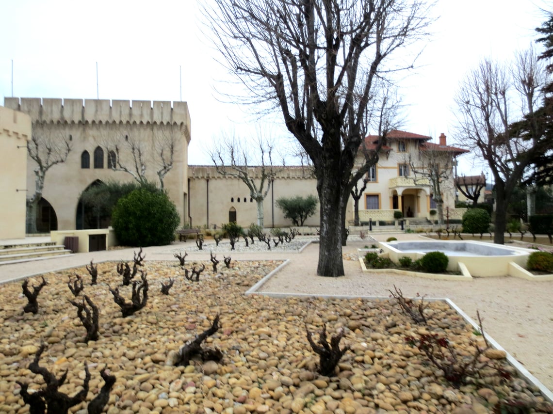 Terroir gardens at Ogier Vineyards, Châteauneuf-du-Pape