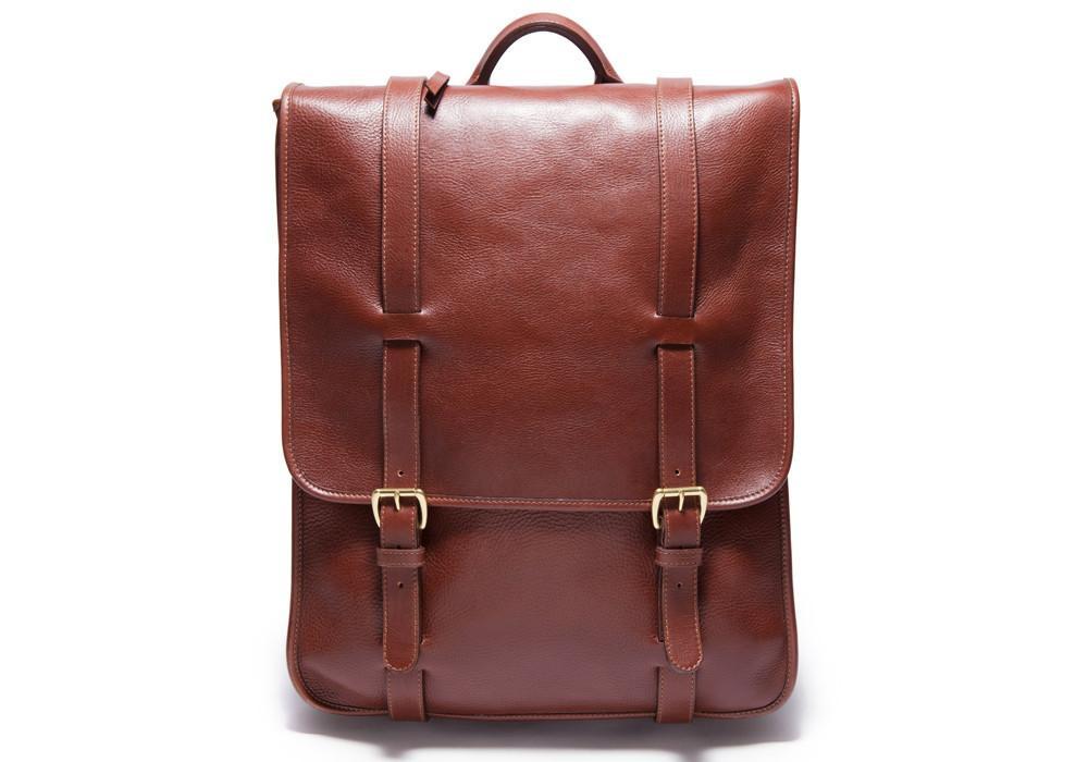 Lotuff Leather Backpack in chestnut