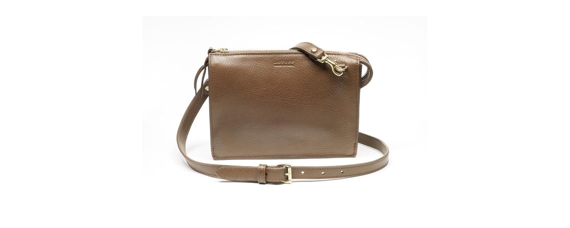 Lotuff Leather Tripp Handbag in Clay