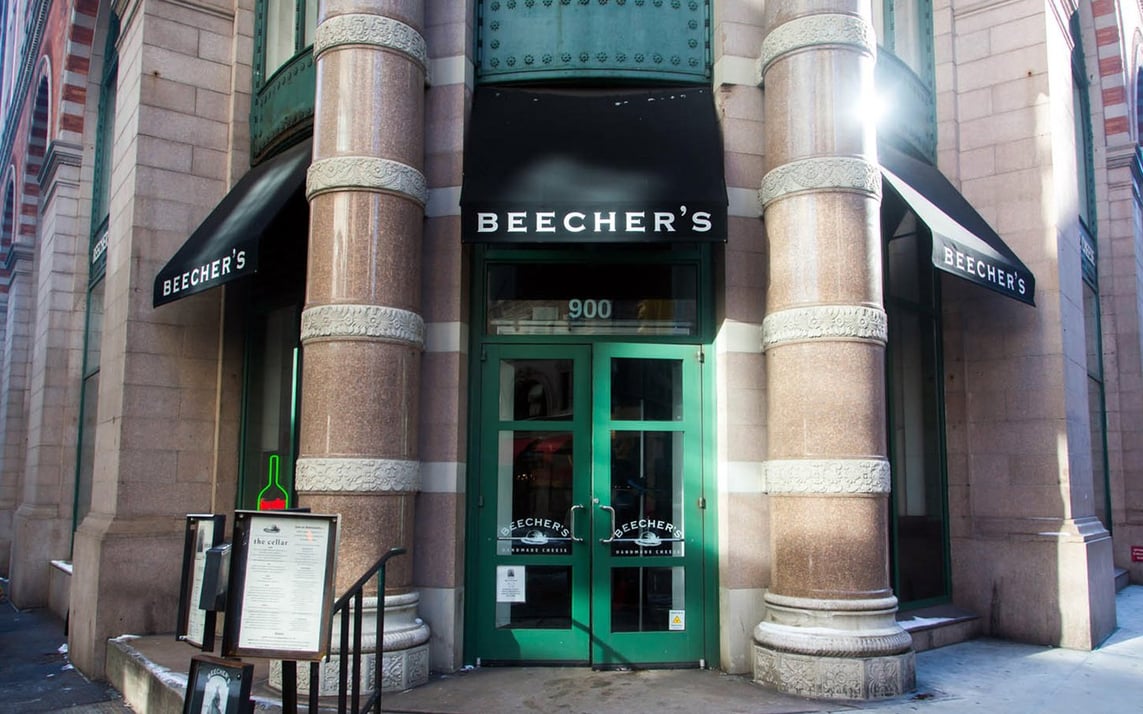 Beecher's cheese shop and restaurant in New York