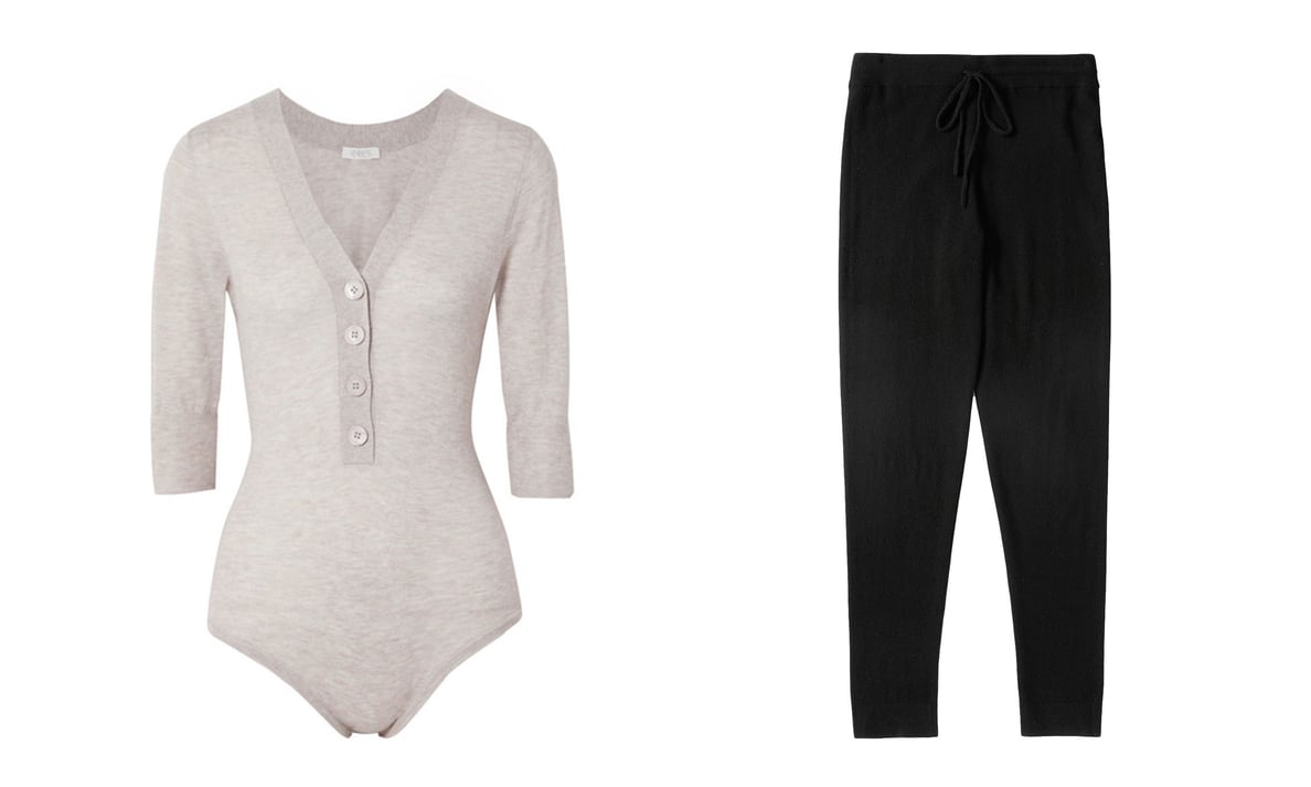 Eres Rituel Cashmere Bodysuit and Everlane Cashmere Sweatpant