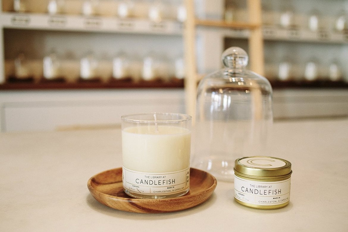 Candlefish votives in Charleston, SC