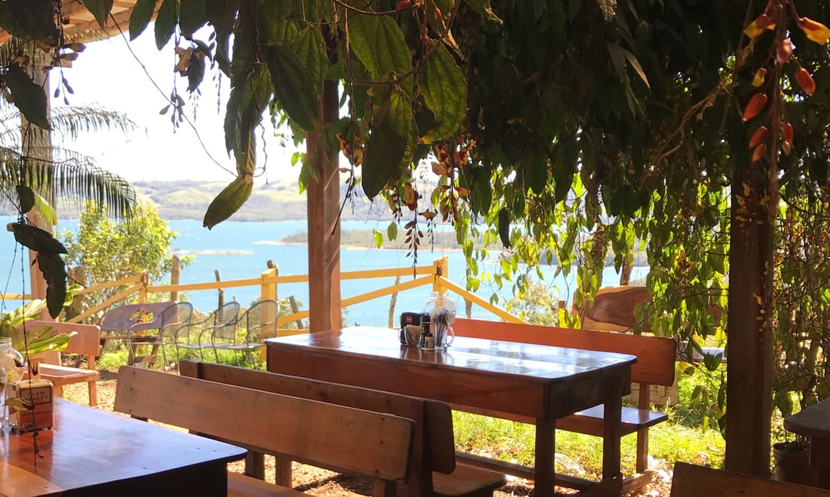 Views from Macadamia Café in La Fortuna, Costa Rica
