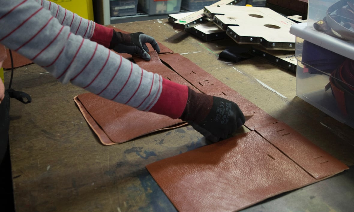 Cutting the Lotuff Leather Day Satchel