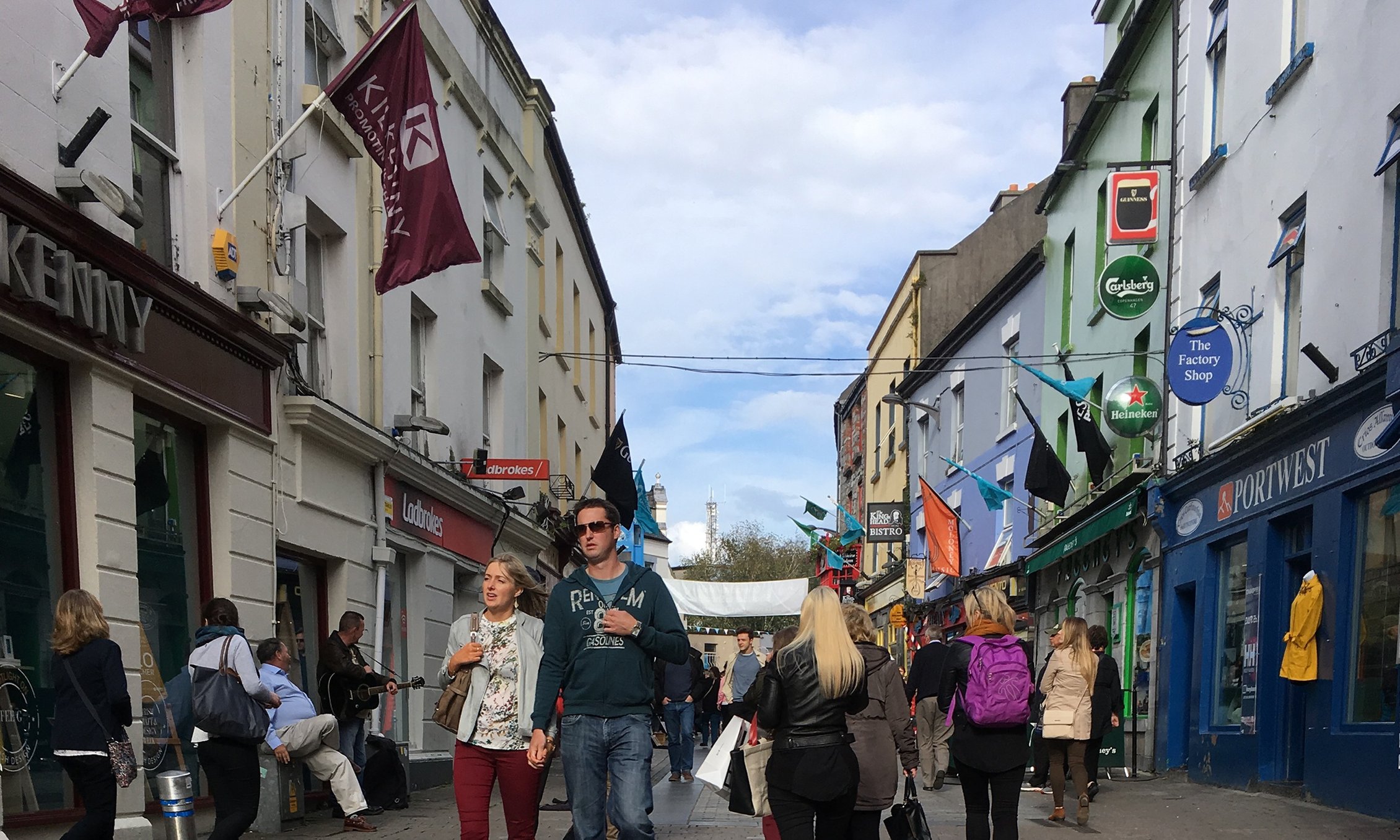 Colorful Storefronts and Whimsical Coffee Shops in Galway, Ireland