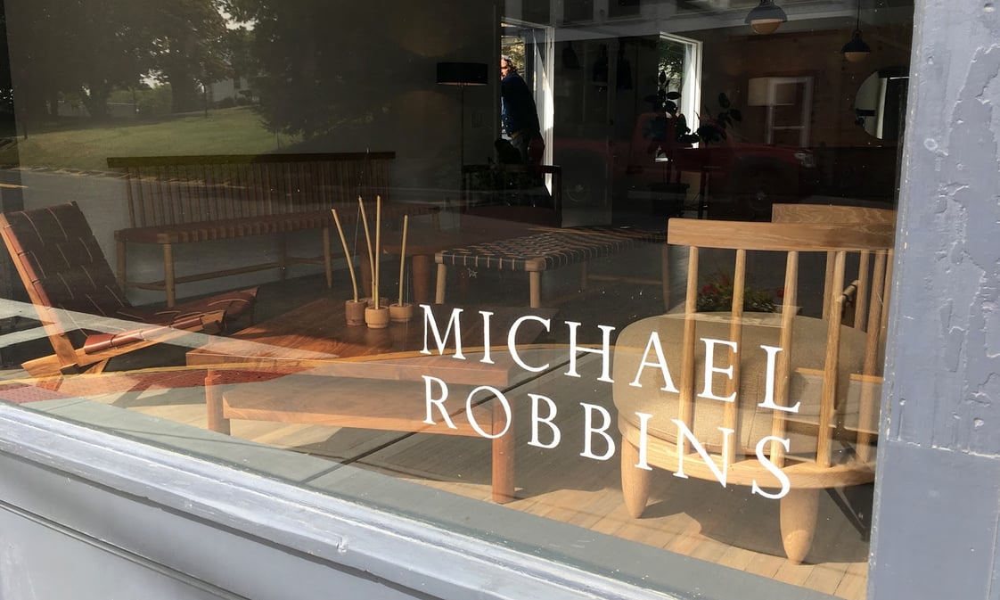 Michael Robbins furniture studio in Germantown, New York
