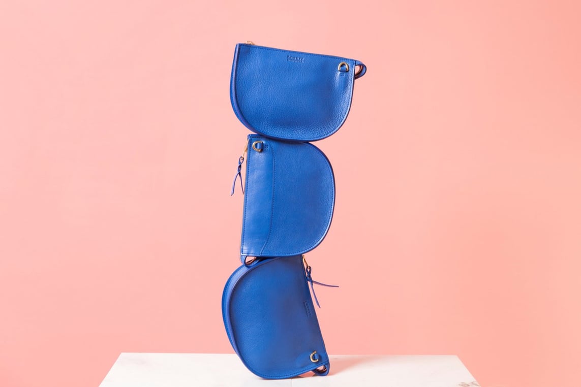 Lotuff Leather Mini Sling inspired by International Klein Blue