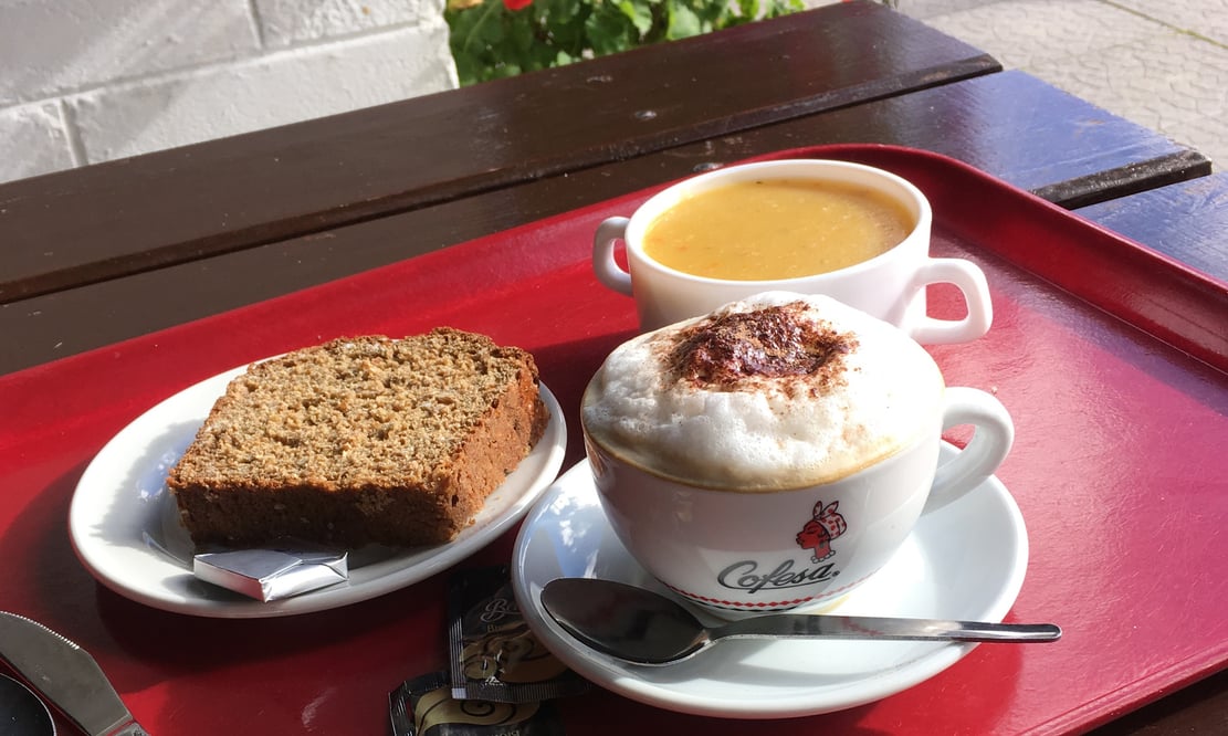 Coffee & brown bread at Lord Brendan's Cottage in Killarney, Ireland