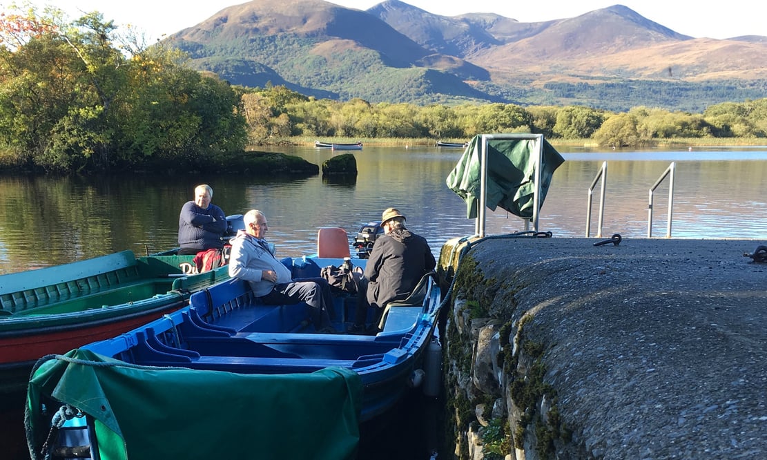 Touring Killarney, Ireland by boat