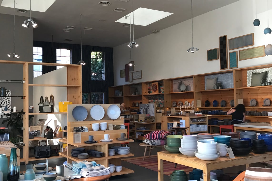 Heath Ceramics store in West Hollywood, Los Angeles, California