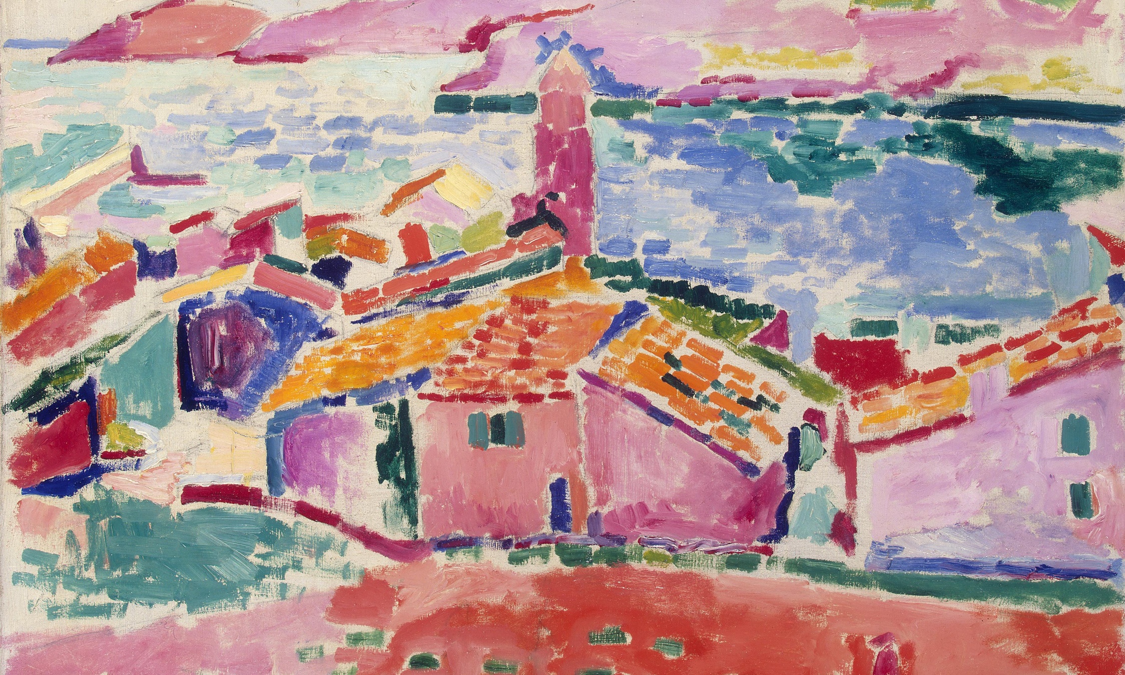 Henri Matisse's View of Collioure magenta4