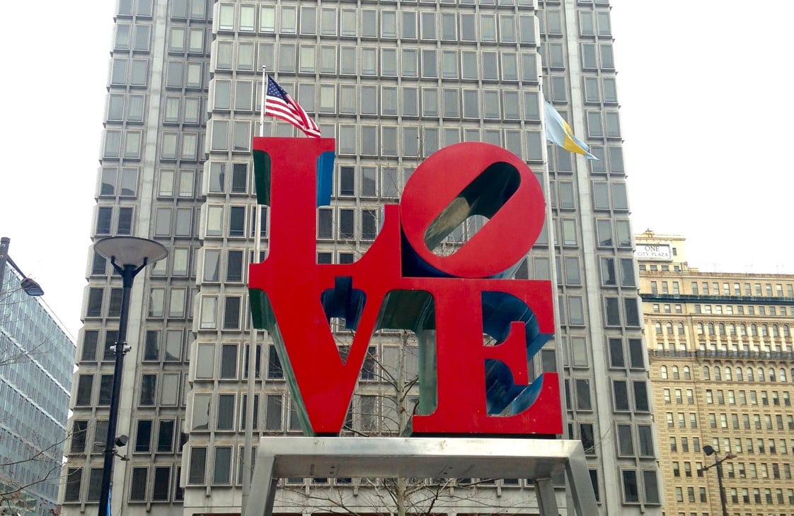 LOVE by Robert Indiana in Philadelphia LOVE by Robert Indiana in Philadelphia