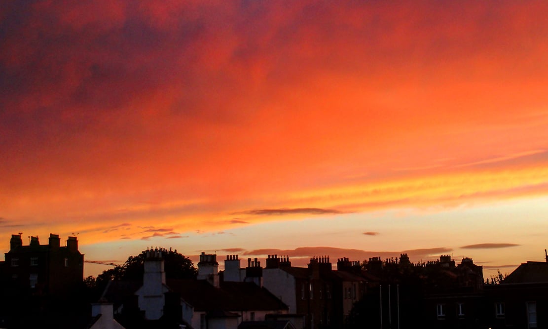 Sunset over Rathmines, Ireland