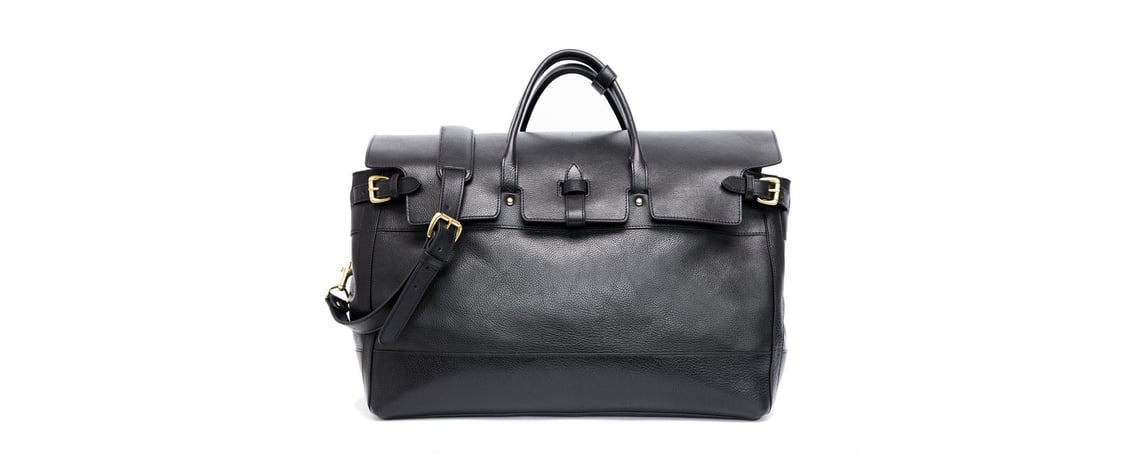 Lotuff Leather Day Satchel in black