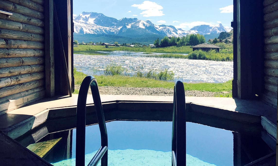 Natural hot springs in Sun Valley, Idaho