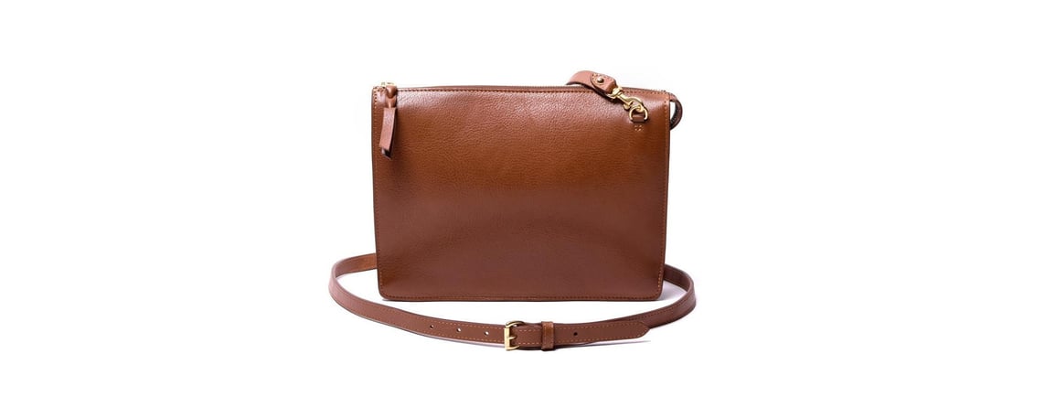 Lotuff Leather Tripp II handbag in chestnut