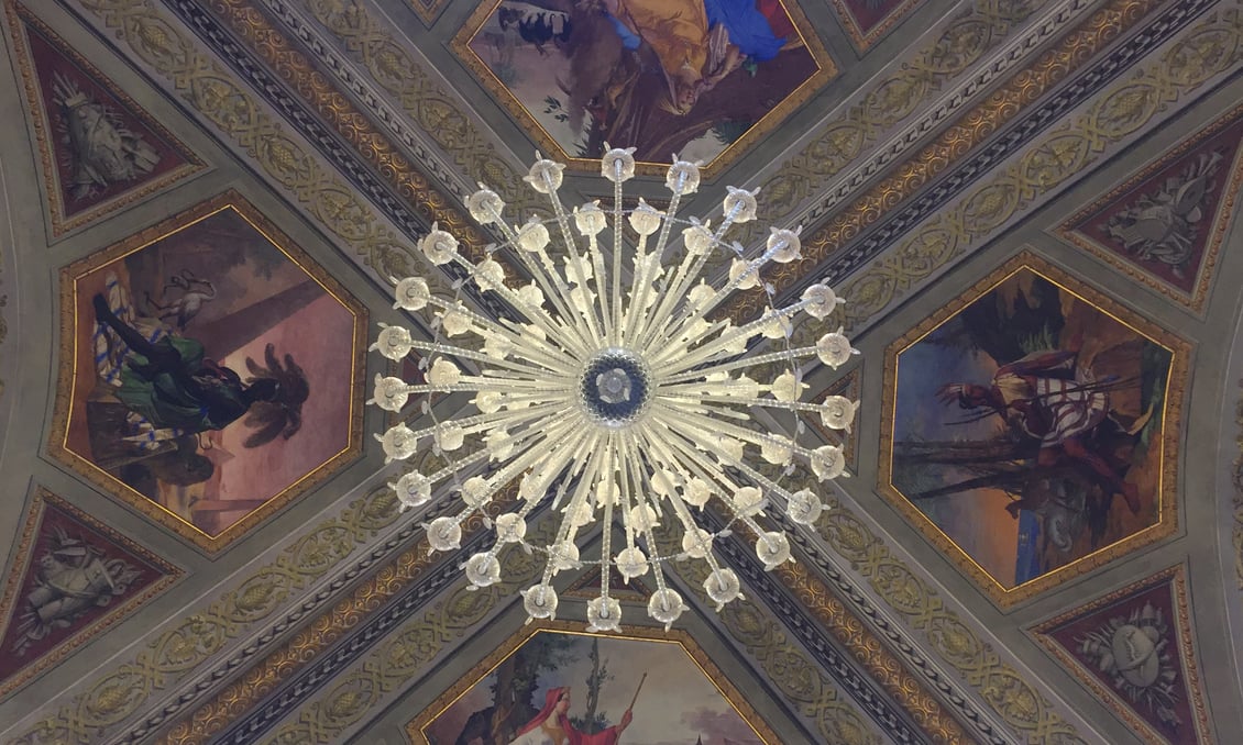 A Venetian chandelier