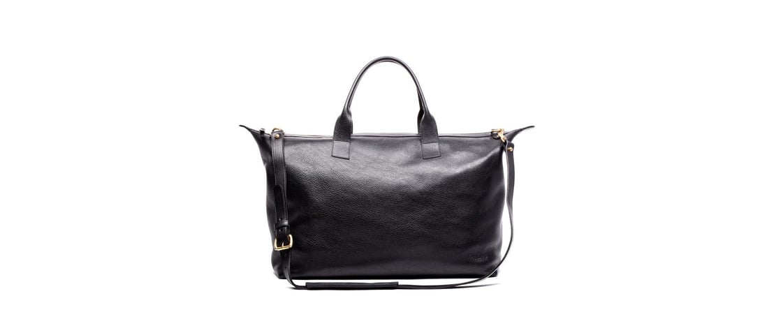 Lotuff Leather Weekender Tote in black